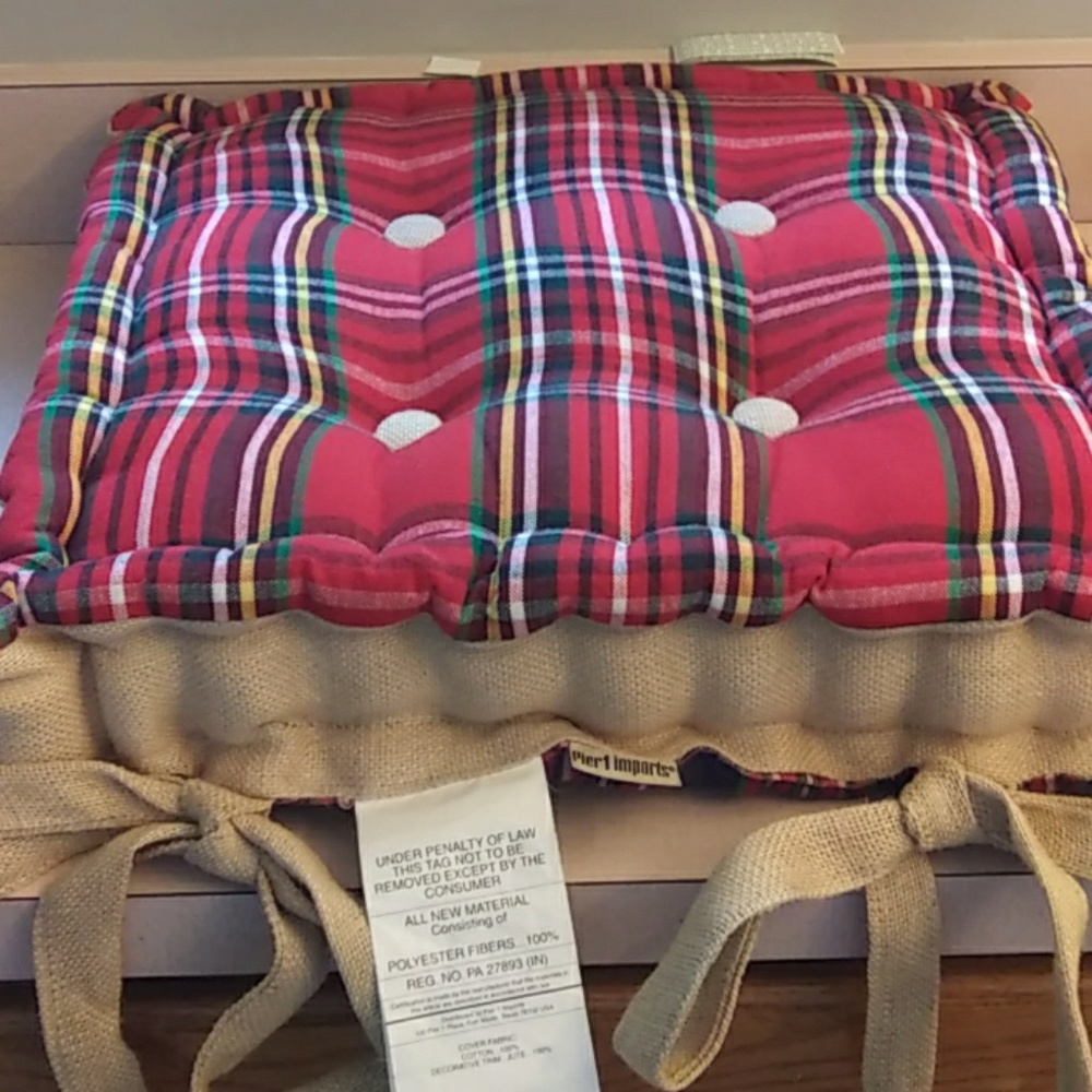 Pier 1 reversible chair cushion